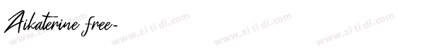 Aikaterine free字体转换